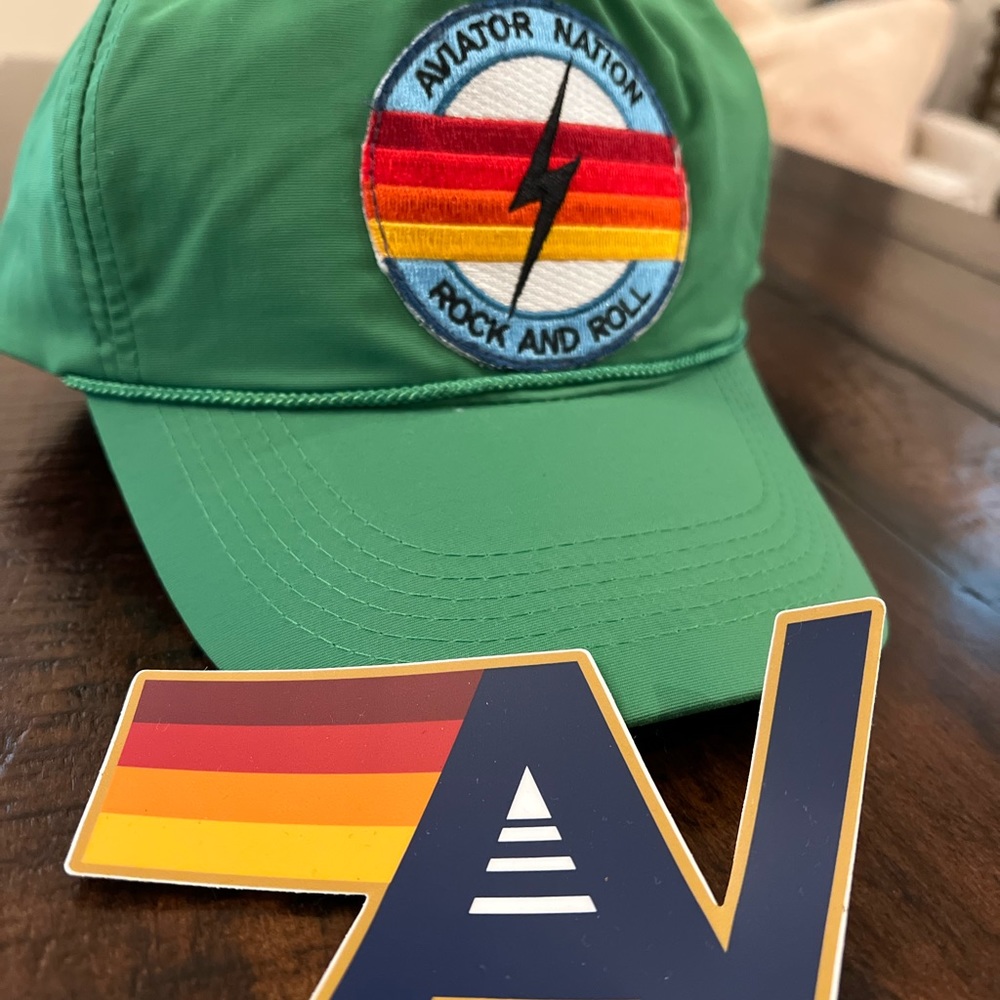 Brand New ! Never been worn rare Rock and Roll Aviator Nation nylon hat.